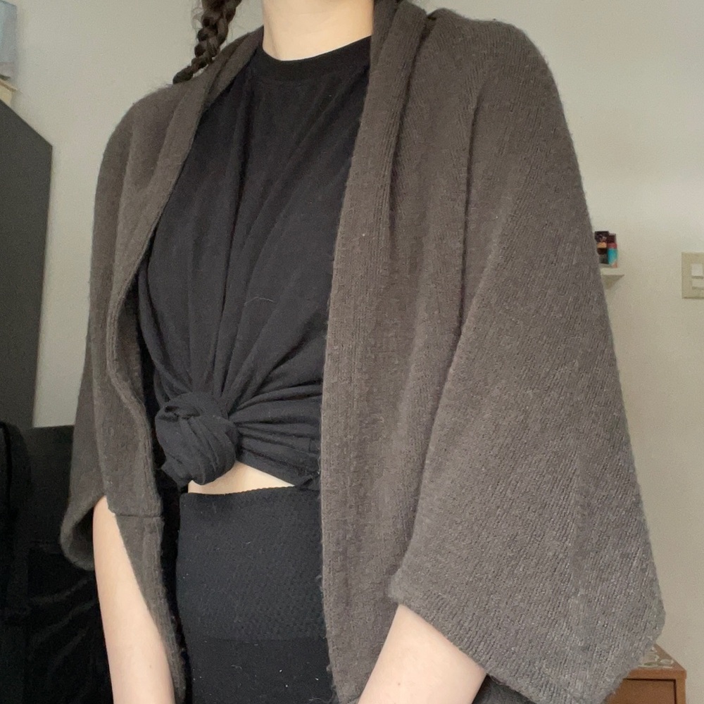 Cute brown poncho